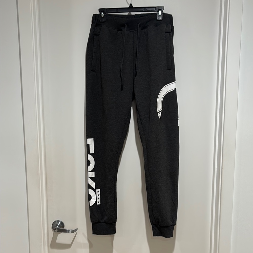 Echo Gray Joggers with Bold Branding